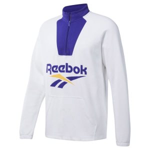 Reebok Classic Vector Quarter-Zip Sweatshirt Herren - Weiß - DE 923-PNG